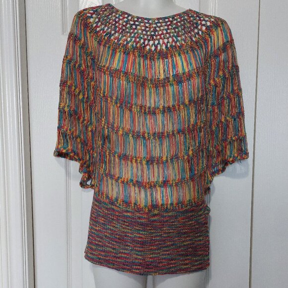 Eliesel Multi Colored Crochet Knit Top - Picture 1 of 8